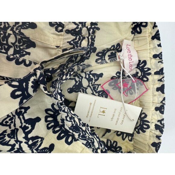 Tuckernuck Love the Label Dagmar Ivory and Navy Printed Ramona Shorts Size XS - Picture 7 of 7